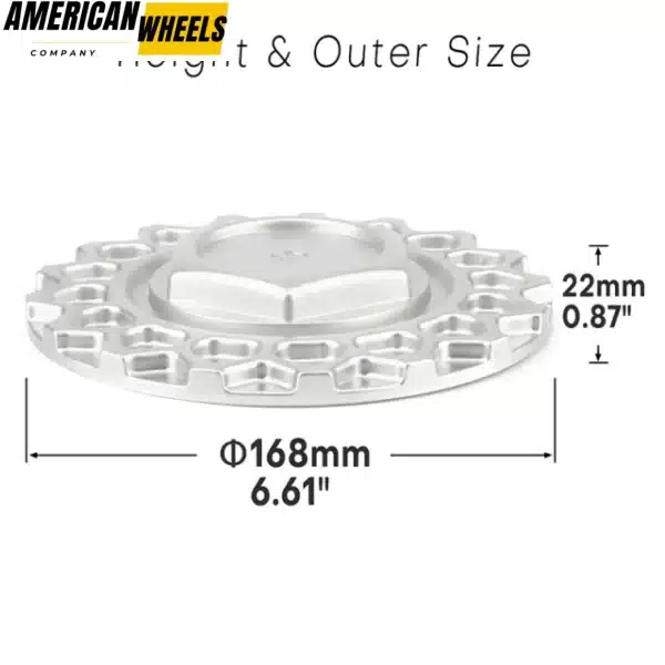 168mm 6 5/8in Wheel Center Caps for BBS Hub Caps RS AVID.1 #09.24.004 #09.24.028 - 20214608SVP - Image 5