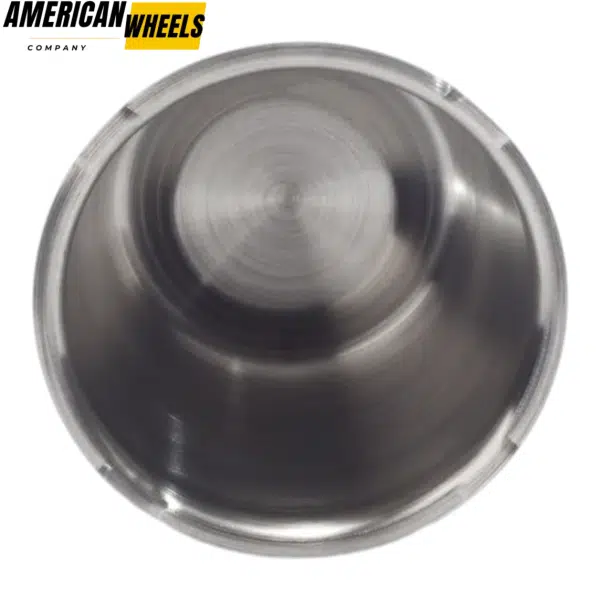 83mm 3.27in Push Through Center Cap Stainless Steel Bright Chrome With RhinoTuning - Image 3
