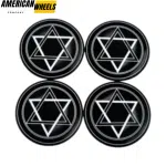 4pcs Dodge 56mm 2 3/16in Center Cap Sticker Aluminum - 20214006