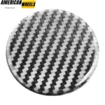 4pcs Black Grey Stripe 60mm 2 11/32in Wheel Center Sticker Clear Resin - Image 3