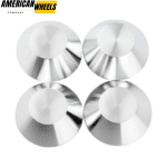 Honda 70mm Wheel Center Caps #44732-SXO-JO10 Metal Silver - 20214512[14510+13274GY]x4