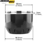 4pcs 99mm3 7/8in Wheel Hub Cap for XD Series by KMC HubCaps #464K98 - 20274181 - Image 5