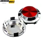 4pcs GMC Cadillac Chevy 83mm 3 1/4in Wheel Center Caps #19333200 Red Label Silver Base - 20214949CHR[14618RD+14726CH]x4 - Image 4