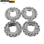 4pcs BBS 151mm 5 15/16in Wheel Center Cap Parts #09.24.038 Black Chrome - 20214671BC