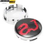 Gragon Emblem Snap-On Subaru Audi Wheel Center Caps For Rims 61mm (2.40in) - Image 7