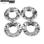 4pcs BBS 163mm 6 13/32in Hub Cover Ring #09.24.187 Black Chrome - 20214672 - Image 4