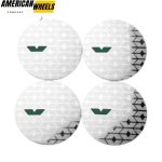 4pcs 56mm 2 3/16in Skoda Wheel Center Sticker Aluminum - 20214416