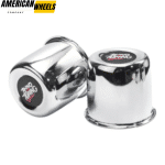 84mm 3.31in Push Through Center Cap Chrome Carbon Steel (Iron) Available - Image 3