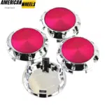 4pcs Benz OZ 75mm 2 15/16in Wheel Center Caps Pink Laber Silver Base - 20214948CHP[4618PP+4725CH]x4 - Image 6