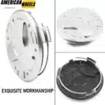 75mm 2.95" HubCap for Mercedes Benz Wheel Center Caps S300 ML350 Honda S2000 #63818 - 20274171 - Image 3