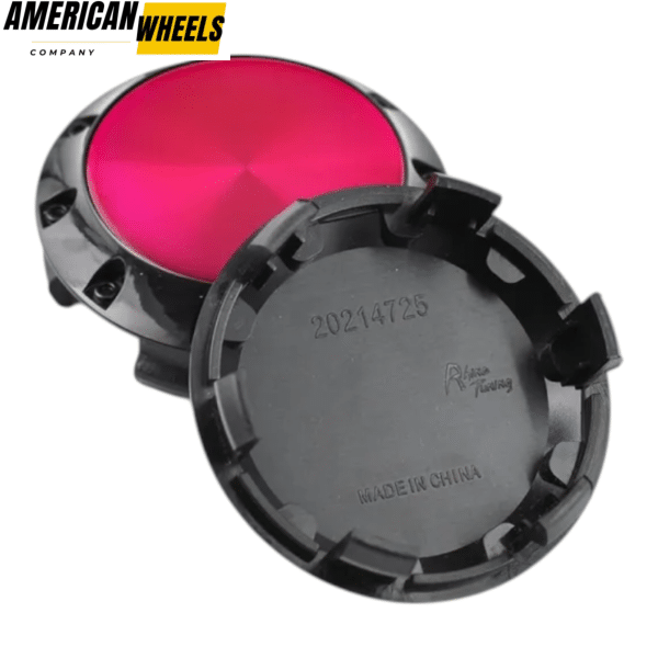 4pcs Benz OZ 75mm 2 15/16in Wheel Center Caps Pink Laber Black Base - 20214948BKP[4618PP+4725BK]x4 - Image 5