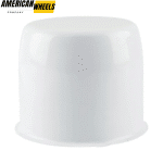 4.25 trailer wheel center caps for 4.25" Bore 3.66" Tall White Stainless - 20274309WT - Image 4