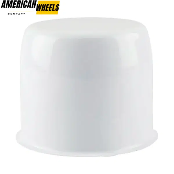 4.25 trailer wheel center caps for 4.25" Bore 3.66" Tall White Stainless - 20274309WT - Image 4