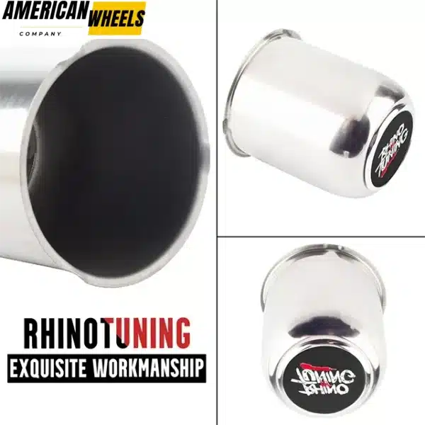 81mm 3.19 Trailer Center Caps for 3.19" Bore 3.62" Tall Stainless steel - 20274307 - Image 9