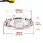 4pcs 76mm(2.99in) Wheel Center Cap for Porsche Old Models 911 #101 - 20274206CH - Image 5