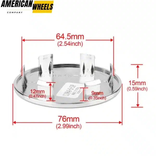 4pcs 76mm(2.99in) Wheel Center Cap for Porsche Old Models 911 #101 - 20274206CH - Image 5
