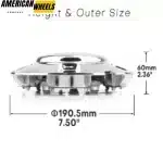 191mm/ 7 8/16in Wheel Center Cap for Ford Center Caps Expedition #C3328 - 20290001 - Image 4