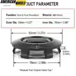 83mm 3.27" Wheel Center Caps for Cadillac Chevrolet GMC #9595891 #9596403 - 20274175 - Image 4