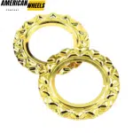 4pcs BBS Wheel Center Fitment 151mm 5 15/16in #09.23.134 Gold - 20214669GD - Image 2