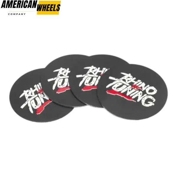 4pcs RHINO TUNING 45mm 1 25/32in Center Cap Stickers Aluminum - Image 2