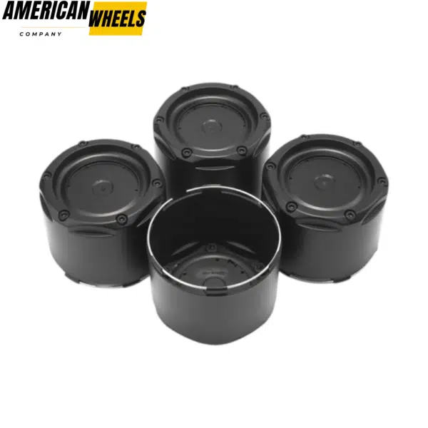 128mm 5in Fuel Wheel Center Caps #1003-50MB Matte Black - 20274178 - Image 2
