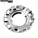 4pcs BBS 163mm 6 13/32in Hub Cover Ring #09.24.187 Black Chrome - 20214672 - Image 2