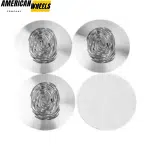 4pcs 56mm 2 3/16in Fingerprint Wheel Center Sticker Aluminum - 20214418 - Image 3