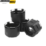 80mm 3.15in Fuel Wheel Center Cap 1003-47B Matte Black - 20274177 - Image 4