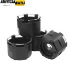 80mm 3.15in Fuel Wheel Center Cap 1003-47B Matte Black - 20274177 - Image 4