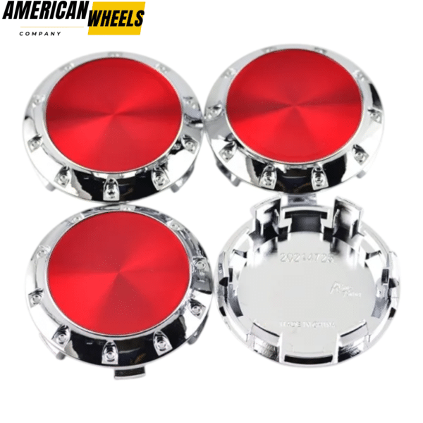 75mm Benz OZ Wheel Center Caps For C G Class ML350 610C6010K74 - 20214948CHR[14618RD+14725CH]x4 - Image 2