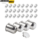 4 Pcs 3.19in Trailer Wheel Center Caps and 24 Capped 1/2-20 Lug Nuts Sets - 20274404=[74304+12228x6]x4 - Image 4