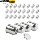 4 Pcs 3.19in Trailer Wheel Center Caps and 24 Capped 1/2-20 Lug Nuts Sets - 20274404=[74304+12228x6]x4 - Image 4