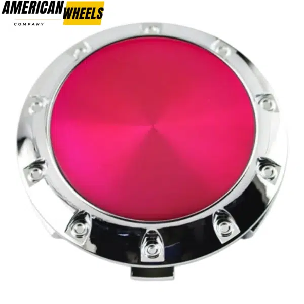 4pcs Benz OZ 75mm 2 15/16in Wheel Center Caps Pink Laber Silver Base - 20214948CHP[4618PP+4725CH]x4 - Image 2