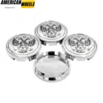 4pcs Subaru National Emblem Of The Russian 61mm 2 3/8in Wheel Center Caps #28821AE000 Silver Base - 20277075CH（20214550CH+20220959BKS ）x4 - Image 3