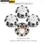 4pcs 214mm(8.43in) Wheels Center Cap for Chevrolet #15006332 GMC #15039488 #5075 - 20213923 - Image 2
