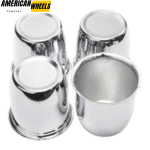 71mm 2.8in Push Through Center Cap Carbon Steel (Iron) Chrome - 20274165 - Image 2