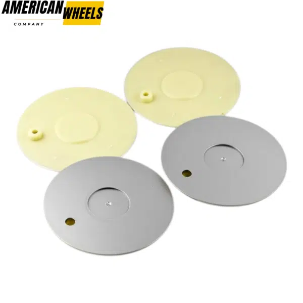 4pcs 157mm 6 5/32in Wheel Bolt-on Center Caps Silver - Image 4