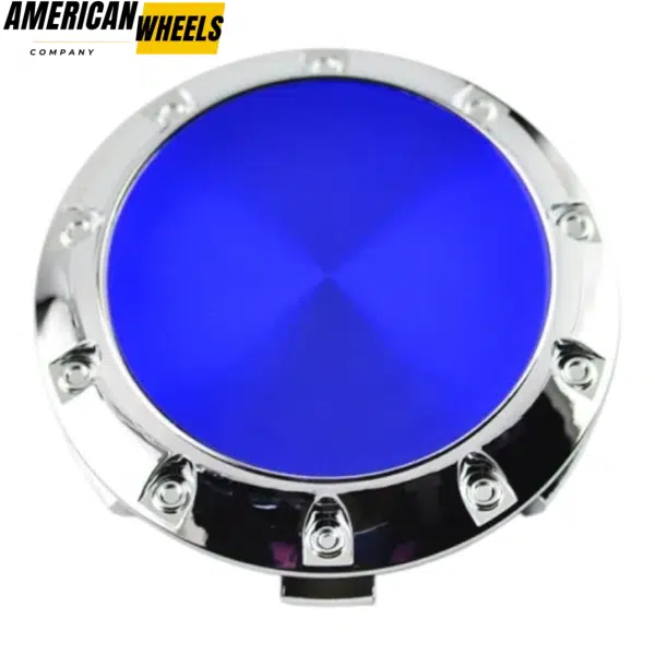 4pcs Benz OZ 75mm 2 15/16in Wheel Center Caps Blue Laber Silver Base - 20214948CHB[4618BL+4725CH]x4 - Image 3