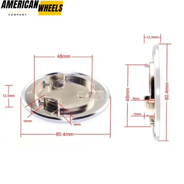 4pc 80mm BBS Wheel Rim Center Caps Auto Replacement Part for Super Rs, Rc, Rsii #09.24.410 - 20214662 - Image 8