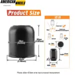 4 Pcs 3.19in Trailer Wheel Center Caps and 24 Capped 1/2-20 Lug Nuts Sets - 20274404=[74304+12228x6]x4 - Image 5