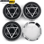 4pcs DODGE Brohers Star Of David 63mm 2 15/32in Wheel Center Caps #52110398AA Silver Base - 20214011SV[14006+13796SV]x4 - Image 5