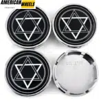 4pcs DODGE Brohers Star Of David 63mm 2 15/32in Wheel Center Caps #52110398AA Silver Base - 20214011SV[14006+13796SV]x4 - Image 5