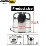 Stainless 4.25in Trailer Center Caps Top Removable for Toy Hauler Center Cap - 20274311 - Image 6