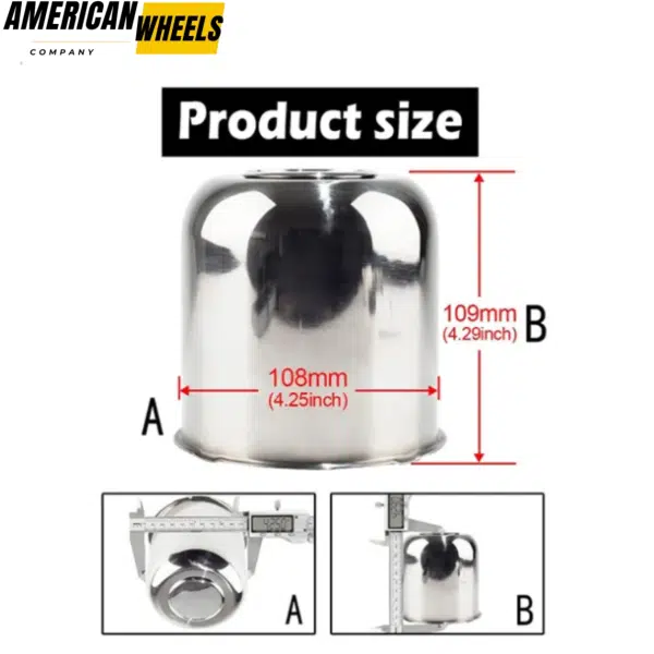 Stainless 4.25in Trailer Center Caps Top Removable for Toy Hauler Center Cap - 20274311 - Image 6