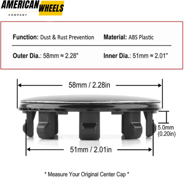 4pcs 58mm 2.28in for Kia Tesla Wheel Center Caps #52960-3W200 #6005879 #6005879-00-A - 20277114BK[13332+13708BK] - Image 4