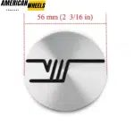 56mm Skoda V Wheel Center Cap Sticker Decal Mental - 20214467 - Image 5