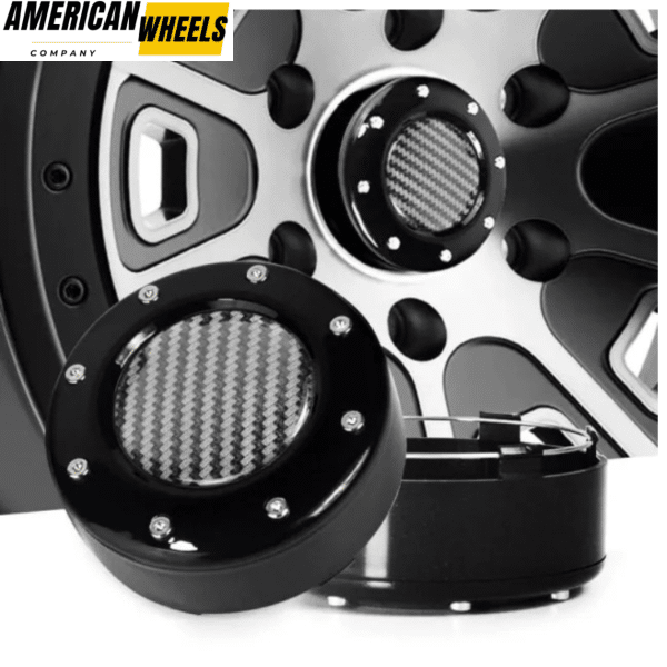 4pcs Mayhem Wheels 102mm 4in Center Caps #81232090F Carbon Fiber Texture - 14365 - Image 5
