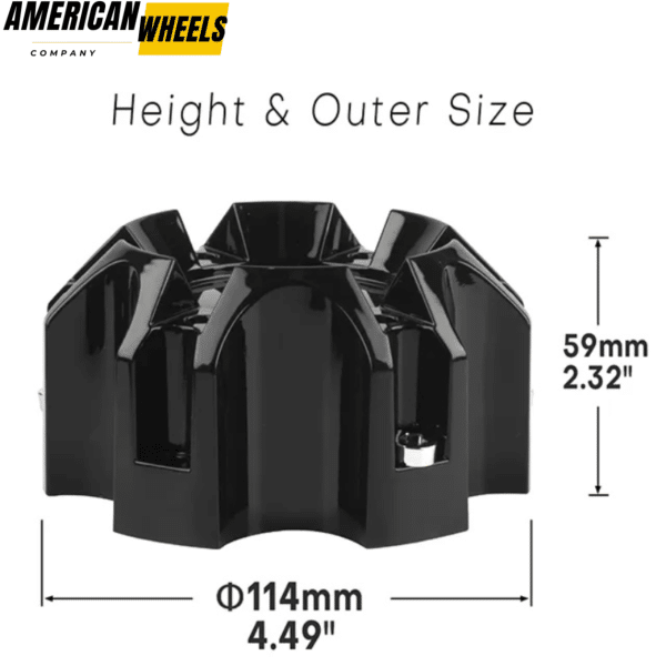 4pcs 114mm 4.49in for Incubus Or Ballistic Wheels Center Caps - 20274141 - Image 5