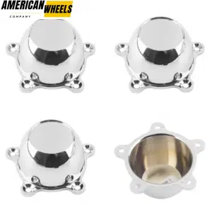 5 DOG EAR 1.96" Spacing Wheel Rim Center Caps for American Racing #C-5150-1 - 20230003CH