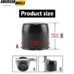 For 4.25in Toy Hauler Center Cap fit Truck Trailer RV Rims Stainless Steel - 20274309MB - Image 5